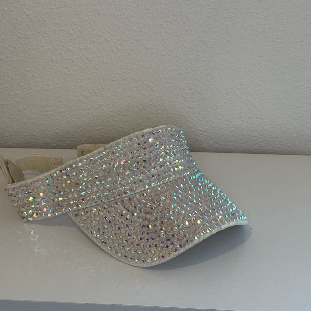 Rhinestone sparkle visor